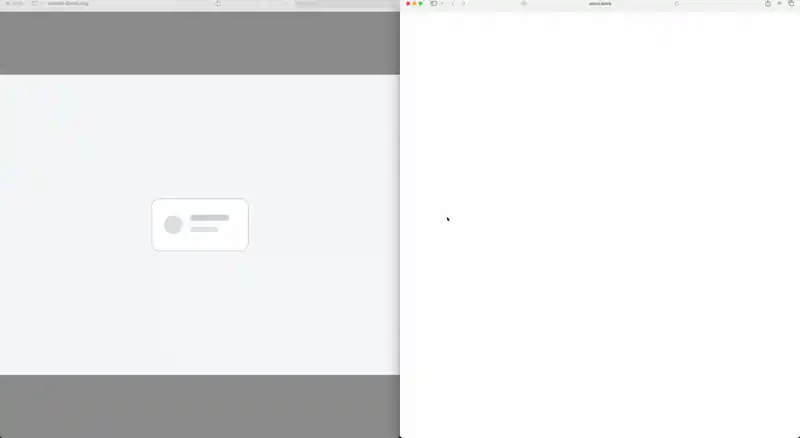 Corral showing live percentage overlays while adjacent windows resize